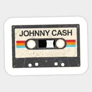 kurniamarga vintage cassette tape Johnny cash Sticker